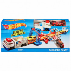 Jucarie Pista Hot Wheels Daredevil Derby DWK84 Mattel foto