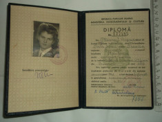 DIPLOMA 1961 foto