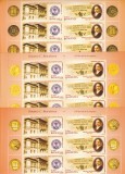 BUTCULESCU,3X, MINISHEET CU VIGNETE DIFERITE ,2005 MNH,ROMANIA.