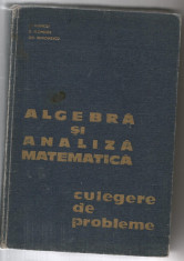 2(B) N.DONCIU-Algebra si analiza matematica. Culegere de probleme vol. 1 foto