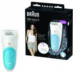 Epilator Braun Epilator SE5511 Wet &amp;amp; Dry, 28 pensete, Alb/Albastru foto