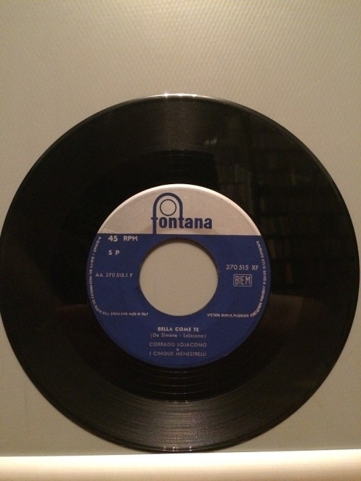 CORRADO LOJACONO -CARINA/BELLA..(1967/FONTANA/ITALY) - VINIL&quot;7 -Single/Impecabil
