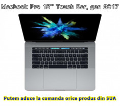 MacBook Pro Touch Bar 15&amp;quot; 2017, 256 GB, 16GB, proc Kaby Lake | Sigilat, Garantie foto