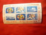 Bloc Colab. Securitate in Europa 1973 Helsinki Geneva - Romania, Nestampilat