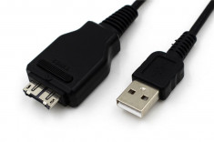 Cablu USB VMC-MD2 150cm pentru Sony Cybershot DSC-T900 DSC-T500 DSC-HX1 DSC-H20 DSC-W290 DSC-W275 DSC-W210 DSC-W215 DSC-W220 DSC-W230 DSC-W270 foto