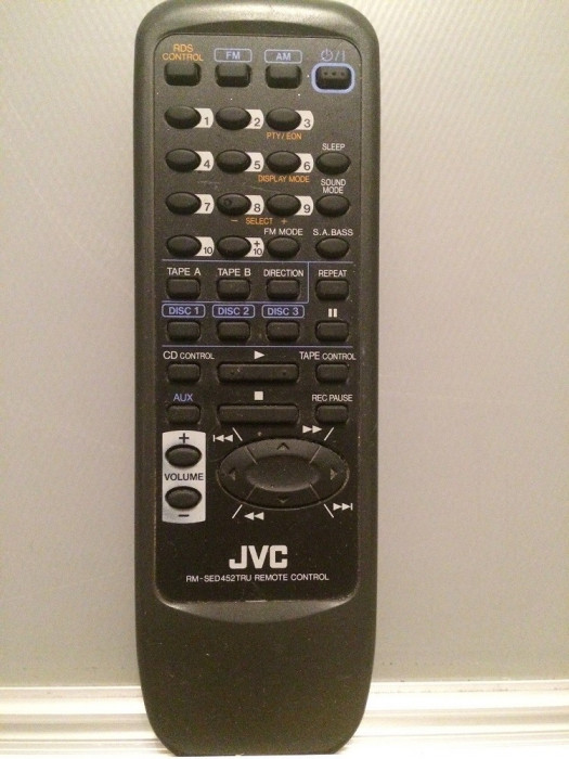 Telecomanda Sistem/Linie Audio/CD-Player JVC model RM-SED452TRU - Impecabila
