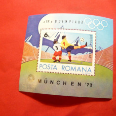 Colita -A XXa Olimpiada Munchen 1972 Romania - Fotbal