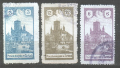 1918 Polonia Mi. 1, 3, 7 stampilat foto