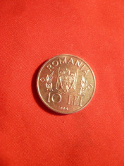 Moneda 10 lei 1995 - 50 Ani FAO Romania , nichel foto