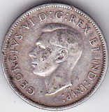 Canada 25 CENTS 1938 argint, America de Nord