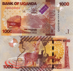 UGANDA 1.000 shillings 2017 UNC!!! foto