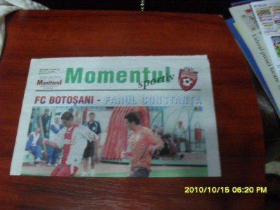 program FC Botosani - Farul Constanta foto