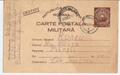 CARTE POSTALA MILITARA RPR 1957 foto