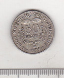 Bnk mnd Africa de Vest 50 franci 1999