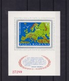 1975 LP 892 CONFERINTA PENTRU SECURITATE HELSINKI COLITA NEDANTELATA MNH, Nestampilat