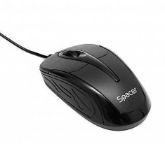 Mouse Spacer SPMO-F02 1000DPI negru USB foto