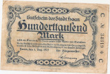 GERMANIA STADT HAAN 100000 MARK 1923 U