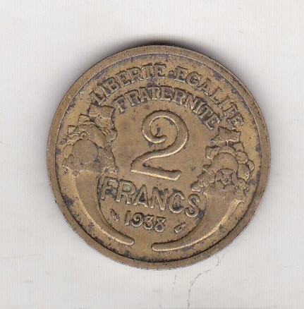 bnk mnd Franta 2 franci 1938