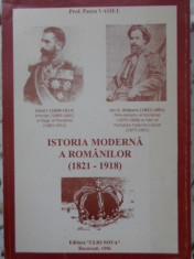 Istoria Moderna A Romanilor (1821-1918) - Vasile Pascu ,400537 foto