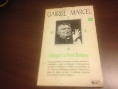 GABRIEL MARCEL,DIALOGURI CU PIERRE BOUTANG.PREFATA DE MIHAI SORA, ANASTASIA 1996 foto