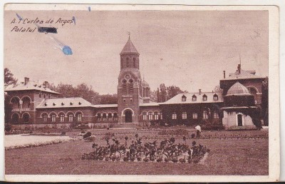 bnk cp Curtea de Arges - Palatul Regal - uzata foto