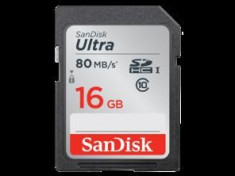 16GB SDHC Ultra CLS10 80MB/s UHS-I foto