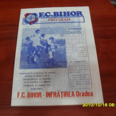 program FC Bihor - Infratirea Oradea