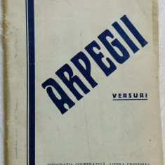 VIRGIL POPOVICI (CL. VI COL. SF. SAVA): ARPEGII(VERSURI 1939/dedicatie-autograf)