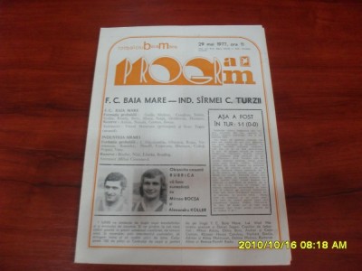 program FC Baia Mare - Ind.S.C. Turzii foto