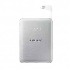Acumulator Extern Universal Samsung Argintiu 8.4A (cablu microUSB inclus, output 2A) foto