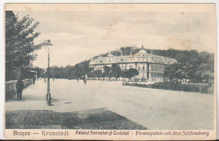 bnk cp Brasov - Palatul financiar si Castelul - necirculata interbelica
