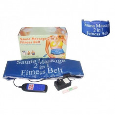 Centura de slabit - Sauna Massage 2 in 1 Fitness Belt foto