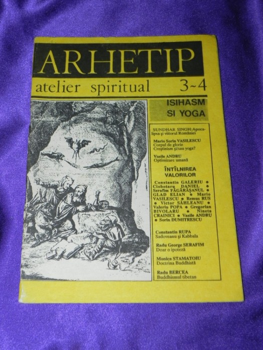 revista ARHETIP atelier spiritual nr 3-4 1990 (f3179 foto mare revista ARHETIP atelier spiritual nr 3-4 1990 (f3179 foto mare