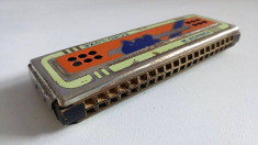 Muzicuta (harmonica) dubla, M. Hohner ECHO LUXE, Germany, 15x5cm, veche, vintage foto