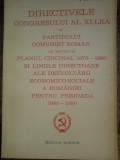 Directivele congresului al XI lea al PCR cu privire la planul cincinal 1976-1980