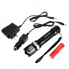 Lanterna LED CREE Incarcator 12/220v foto