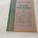 GAZETA MATEMATICA NR 5/1986