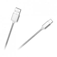 CABLU USB - USB TIP C ARGINTIU M-LIFE foto