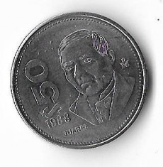 Moneda 50 pesos 1988 - Mexic foto
