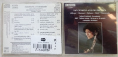 CD ORIGINAL: SAXOPHONE AND ORCHESTRA(MILHAUD/GLAZUNOV/DEBUSSY/IBERT/MUSSORGSKY+) foto