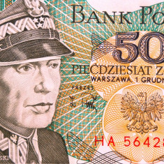 Bancnota 50 ZLOTI / ZLOTYCH - POLONIA anul 1988 * cod 552 = UNC - din fasic