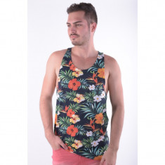 Maieu Bumbac Jack&amp;amp;Jones Originals Tropical Bleumarin foto