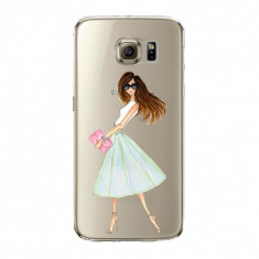 Husa din silicon pentru Samsung S6 Edge Chic Diva , transparent foto