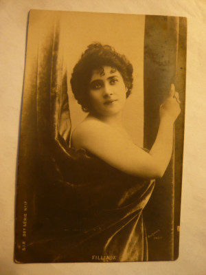Fotografie Actrita cca.1906 Filliaux -Franta foto