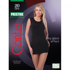 Ciorap dama cu clin de bumbac efect de matase Prestige 20 Den,Conte Elegant foto