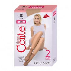 Sosete scurte lycra semimate Tension 40Den, Conte Elegant foto