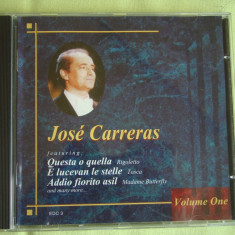 JOSE CARRERAS - Volume One - C D Original ca NOU