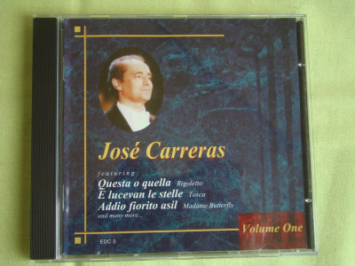 JOSE CARRERAS - Volume One - C D Original ca NOU foto