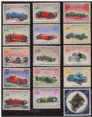 Monaco, masini de epoca, 1967, MNH** foto