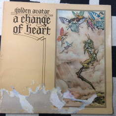 Golden Avatar ‎A Change Of Heart 1976 disc vinyl lp muzica folk prog rock VG+
